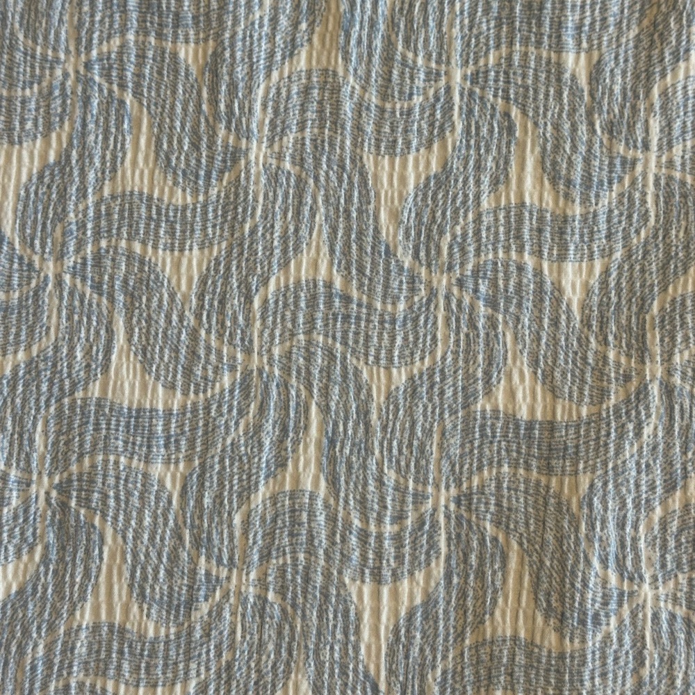 Rowm Blue And White Patterned Button-Up Shirt - image 3